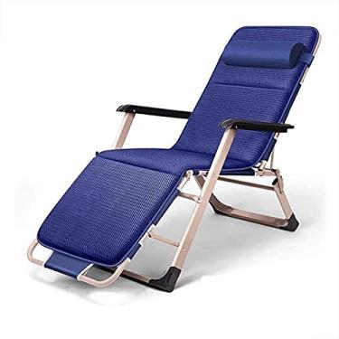 Imagem de Cadeira reclinável de gravidade zero, cadeira reclinável dobrável, com encosto de cabeça removível e almofada respirável 4D, para almoço em família, espreguiçadeira, terraço ao ar livre