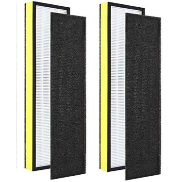 Imagem de Pacote com 2 filtros purificador de ar HEPA True HEPA FLT4825 compatível com GermGuardian AC4300BPTCA, AC4900CA, AC4825, AC4825DLX, AC4850PT, CDAP4500BCA, CDAP4500WCA PureGuardian AP2200CA