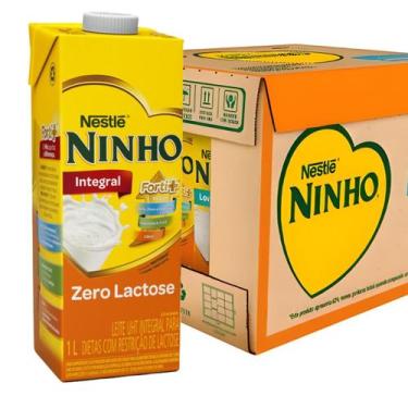 Imagem de Kit 12 Leite Ninho Zero Lactose Integral 1l