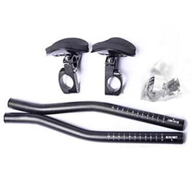 Imagem de Solinder Aerobares para Bicicleta de Estrada, Guiador TT de Liga de Alumínio Barras Aerodinâmicas Triatlo Ciclismo Guiador de Descanso de Bicicleta Com Almofadas de Esponja Macia, Adequado (Como