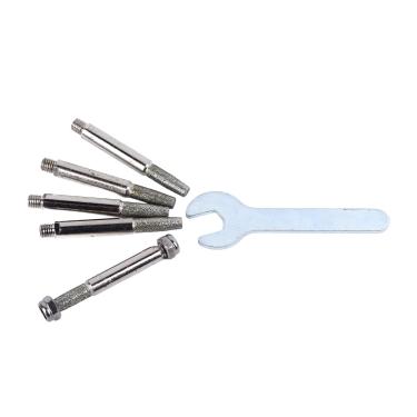 Imagem de aqxreight 5 Peças Afiador de Motosserra Pedras de Amolar Broca Ferramenta de Afiação de Motosserra de Alta Dureza para Serra de óleo Pequena 325 Grande 8 Incluindo para óleo 325 Comprimento Diâmetro