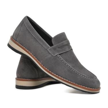 Imagem de Sapato Masculino Esporte Fino Casual Social Moderno Elegante Premium em Camurça (Rato, BR, Adulto, Numérico, 40)