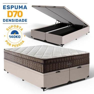 Imagem de Cama Box Baú com Colchão de Espuma D70 Pillow In Ultra Dream Anjos Que