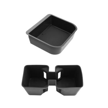 Imagem de CDEFG 2 peças de caixa organizadora para Lexus GX 550 2024 2025 2026 2026 bandeja de armazenamento de apoio de braço, para acessórios Lexus GX 550 2024-2026 (serve apenas para Cool Box)