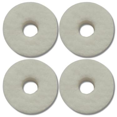 Imagem de Kit 4 Feltro Branco Estante Prato Bateria Liverpool