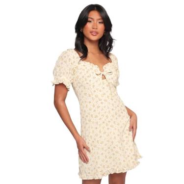 Imagem de Petal & Pup Vestido feminino Joss amarelo creme, Amarelo creme, G