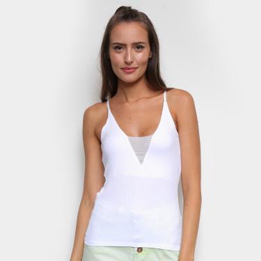 Imagem de Regata Onbongo Canelada Decote Tela Feminina-Feminino