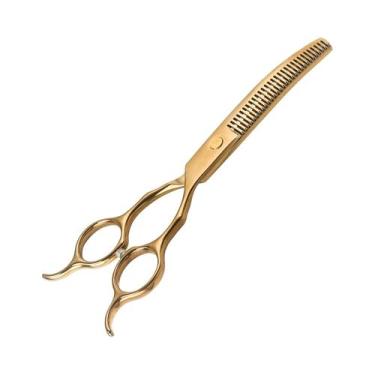 Imagem de Tesoura De Corte Curvada Para Cães Com Dupla Ponta, Tesoura Profission