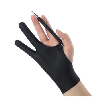 Imagem de Luvas De Desenho Com Toque De Dois Dedos, Rejeição De Palma, Anti-incr