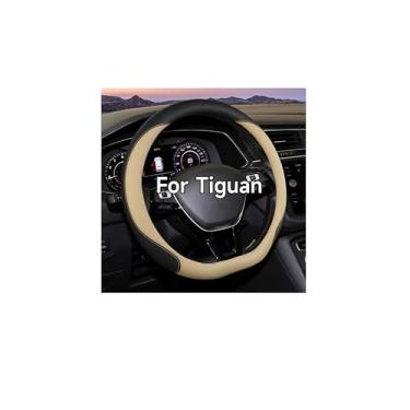 Imagem de OHHMNKK Capa de volante de couro para VW