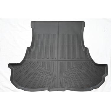 Imagem de Yakitoko Tapete de forro de porta-malas de carro 3D TPE para Dodge Challenger 2011-2023, ajuste personalizado, proteção de piso impermeável, resistente e inodoro