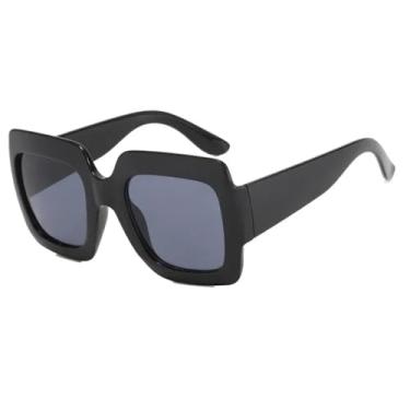 Imagem de Óculos de Sol UV400 - Tamanho Grande com Estampa de Leopardo e Lentes Degradê para Homens e Mulheres, Ideais para Esportes ao Ar Livre, Corrida e Ciclismo, Preto