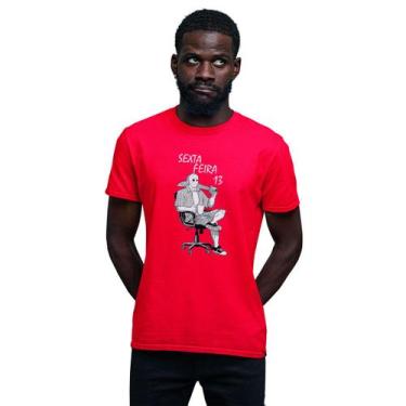 Imagem de Camiseta Masculina Jason Sexta-Feira 13 Preta - Hipsters Camisetas, G,