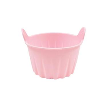 Imagem de Fritadeira Air Fryer Ramekins, moldes de silicone de grau alimentício, acessórios antiaderentes para ovos, cupcakes, muffins, pudim, tortas, cremes | Rosa