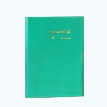 Imagem de Pasta Catalogo Clear Book A4 Com 30 Folhas - Yes - Verde