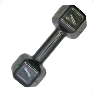 Imagem de Halter Sextavado Emborrachado - 7 Kg - BOX INGÁ