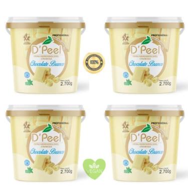 Imagem de Cera Depilatória Dpeel Chocolate Branco 4 Baldes 2700 Kg