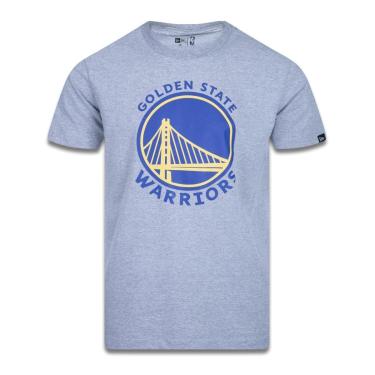 Imagem de CAMISETA MANGA CURTA NBA GOLDEN STATE WARRIORS MESCLA CINZA NEW ERA-Masculino
