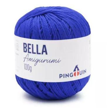 Imagem de Fio Bella Amigurumi Cor 4579 Azul Bic 203 Metros 100 Gramas Pingouin