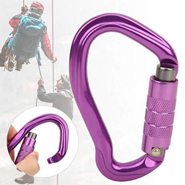 Imagem de SPYMINNPOO Mosquetão de Escalada Assimétrica Com Trava Automática de Alumínio de Aviação 7075, Trava Principal para Escalada e Montanhismo, Resistência Ao Impacto de 2.300 Kg