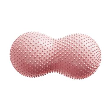 Imagem de RNXRZANK Bola de em Formato de Amendoim para Pilates, Exercícios de Estabilidade com Bomba, Material em PVC, Ideal para Equilíbrio, Fisioterapia, Trabalho, Rosa