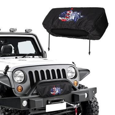 Imagem de Capa de guincho, resistente a UV resistente à água e à prova de poeira para guinchos elétricos escaláveis de 3,855 a 7,937 kg, serve para jipe/ATV/barco/reboque (estátua da liberdade)