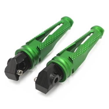 Imagem de Anti-derrapante Pedais de alumínio para passageiros traseiros, para cbr600rr f5 cbr10000rr f4 f4i cbr650f cbr500r cbr500f(Verde)