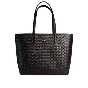 Imagem de Bolsa Feminina Dakota Tiracolo Texturizada Grande Preta-Feminino