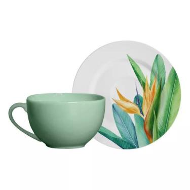 Imagem de Conjunto com 6 Xícaras de Chá com Pires Estrelítzia 250ml - Alleanza C