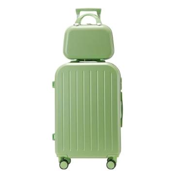 Imagem de Tourister Bagagem de alto valor de capacidade, mala de carrinho com senha de roda giratória (durável para estudantes e viajantes(Green,24 inches)
