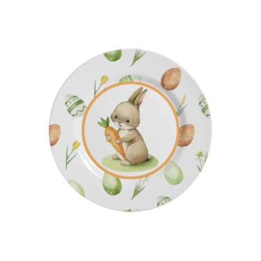 Imagem de Conjunto com 6 Pratos de Sobremesa Follow the Bunny Pascoa Ø21cm - All