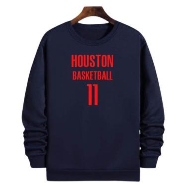 Imagem de Blusa Moletom Gola Basquete Houston Basketball número 11 - Loja Click 