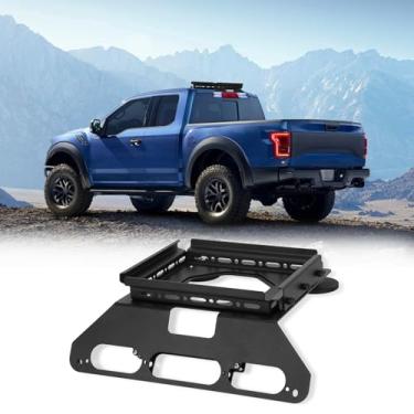 Imagem de Starlink Mini suporte de cabine de teto para Ford F-150 (2015+), F-250/F-350/F-450/F-550 (2017+), suporte de aço resistente com juntas de borracha, proteção interna e base magnética sem perfuração