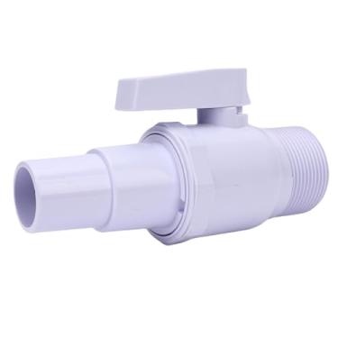 Imagem de FTVOGUE Filtro de Piscina Válvula de Esfera de 2 Vias 1,5 pol. MIP para Bomba de Piscina de Filtro Hayward e Conexão de Mangueira de Skimmer Válvula de Corte de Plástico ABS