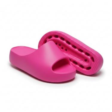 Imagem de Chinelo Slide Feminino Nuvem em EVA, Confortável, Leve, Antiderrapante, Solado Macio (Pink, BR, Adulto, Faixa Numérico, 33, 34)