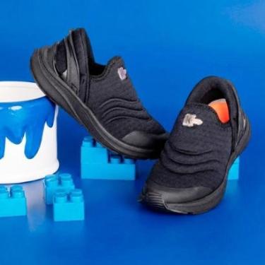 Imagem de Tênis Infantil Menino Kidy K360 Energy 2 Preto Super Calce Fácil Anatômico Confortável-Masculino