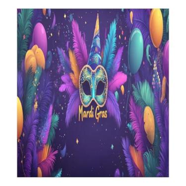 Imagem de Blueangle Máscara colorida de carnaval para lava-louças, capa frontal para lava-louças, adesivos de eletrodomésticos, adesivos de eletrodomésticos, 58 cm C x 66 cm, adesivo magnético decorativo (53)