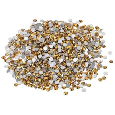 Imagem de Generic SS16/1440 peças de strass de diamante de vidro, strass plano de cristal redondo cristal feito pelo homem pedras preciosas decoração de diamante para arte de unhas artesanato roupas DIY