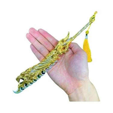 Imagem de Espada Samurai Katana Japonesa De Aço De 11 Polegadas Em Tamanho Real,