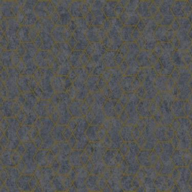 Imagem de Papel De Parede Geométrico Cinza E Dourado - Ess1022