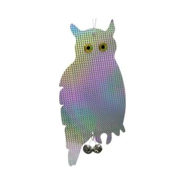 Imagem de Repelente De Pássaros Coruja a Laser Refletivo: Corujas Falsas Para Es