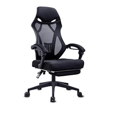 Imagem de Cadeira de escritório para casa, confortável, cadeira reclinável para jogos, cadeira ergonômica, cadeira giratória, cadeira de computador, cadeira traseira para jogos