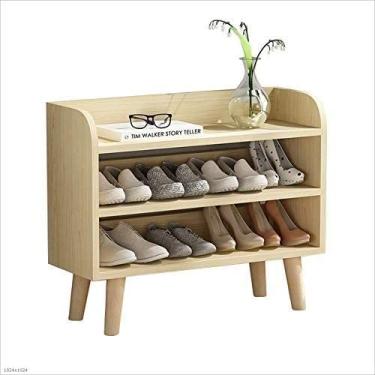 Imagem de Prateleira de sapato, organizador de sapatos de três andares, multifuncional, pequeno sapateira, sapateira, armazenamento de sapatos, simples, doméstico, sapateira, sapateira, suporte de sapatos