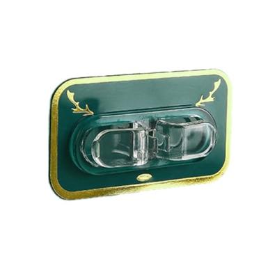 Imagem de Organizador de cabos de mesa autoadesivo multifuncional suporte de gerenciamento de fios para escritório, casa, PC, laptop, mesa, 4 peças, preto