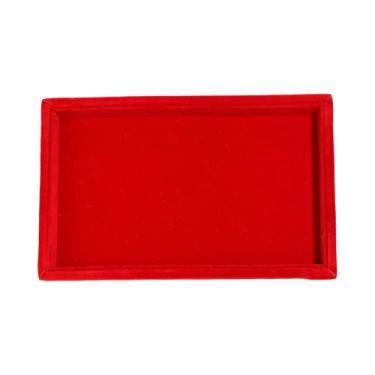 Imagem de Bandeja Organizadora De Joias Em Veludo Multicolorido Para Colares, Pu