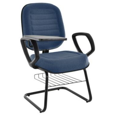 Imagem de Cadeira Escolar Universitária com prancheta para Escolas e Faculdades Linha Blenda Azul