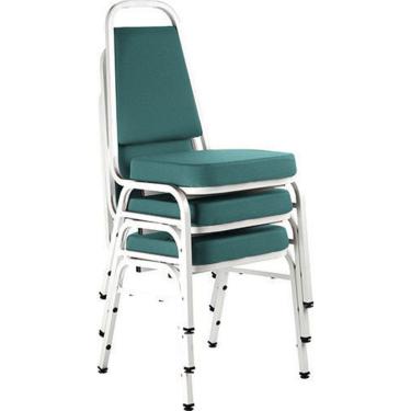 Imagem de Kit com 3 Cadeiras Empilháveis Linha Hotel Plus Verde