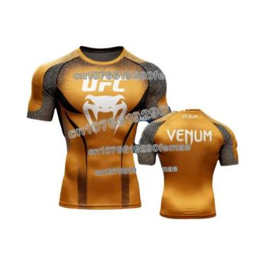 Imagem de Camiseta Masculina Com Estampa 3D De Lutador UFC, Manga Curta, Gola Re