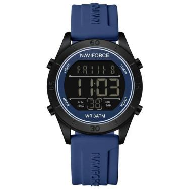 Imagem de Relógio Feminino Esportivo Tela Lcd Digital Pulseira Silicone Impermeavel 3atm Azul