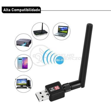 Imagem de Antena Usb 2.0 Receptor De Wifi Wireless 1200Mbps